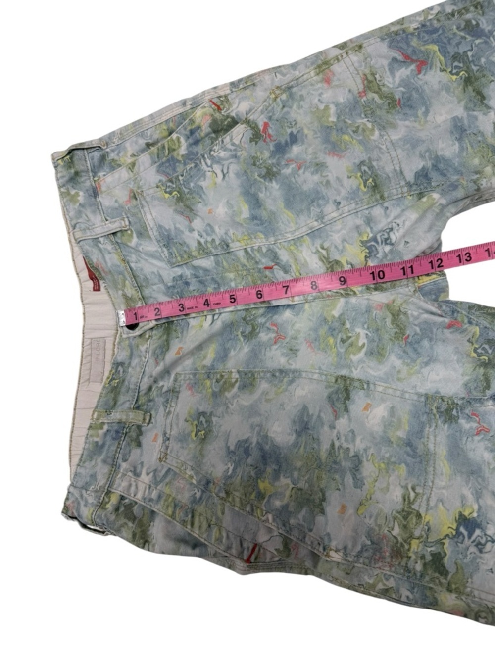 Pilcro The Roamer Pants | Lily Pad Pond Painted Water Colour - Size 28 - Picture 14 of 16